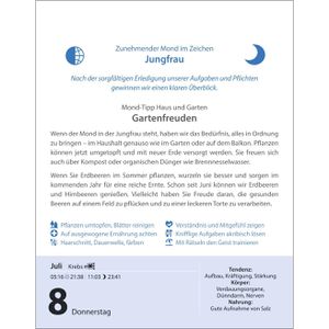 Produktbild für Mondkalender Harenberg 2899300, Leben mit dem Mond, Jahr 2027