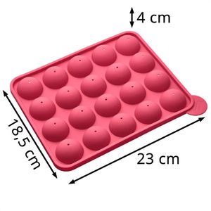 Produktbild für Backform Lurch FlexiForm Cake Pops 83027, 20-fach, aus Silikon