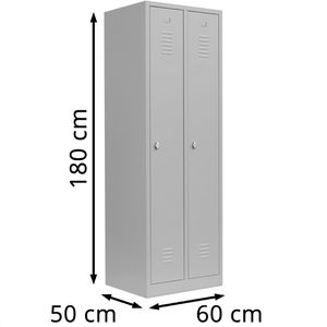 Produktbild für Spind Lüllmann 510120, lichtgrau