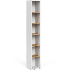 Produktbild für Badregal Vicco Viktor Hochregal, Holz, weiß / artisan eiche