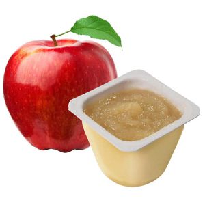 Produktbild für Fruchtpüree Hellma Apfelmus, 99,1% Apfel