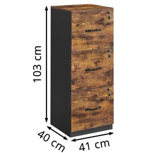 Produktbild für Hängeregisterschrank Vasagle OFC055B01