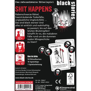 Produktbild für Kartenspiel Moses 90047 black stories Shit Happens