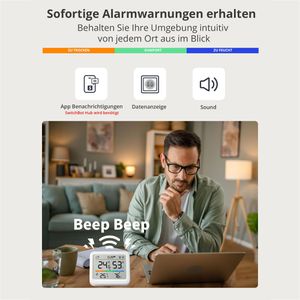 Produktbild für Thermo-Hygrometer SwitchBot W4900000, Meter Pro, digital
