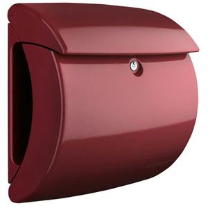 Produktbild für Briefkasten Burg-Wächter Piano 886 R, weinrot, aus Kunststoff