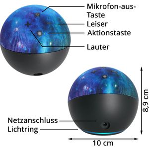 Produktbild für Kinder-Musikbox Amazon Echo Dot Kids - Sternenstaub-Design