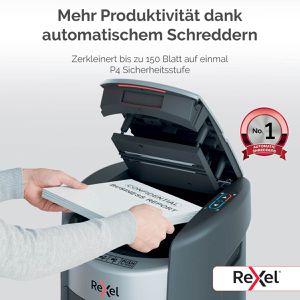 Produktbild für Aktenvernichter Rexel 2025150XEU ShredMax Autofeed+ 150X