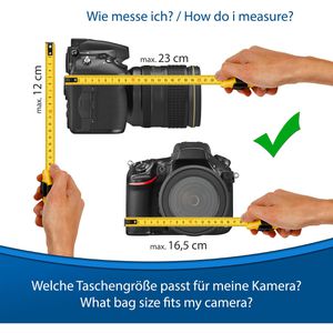 Produktbild für Kameratasche Pedea FASHION Gr. XL, aus Polyester, schwarz