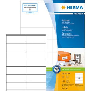 Universaletiketten Herma 4475 Premium, weiß