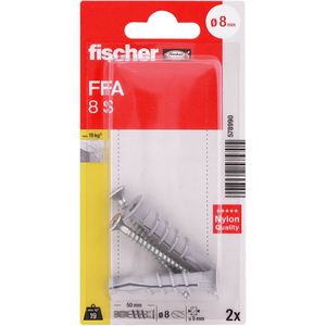 Produktbild für Schrauben-Dübel-Set Fischer 578990, Porenbetondübel FFA 8 S K