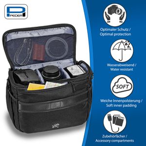 Produktbild für Kameratasche Pedea GUARD Gr. XL, aus Polyester, schwarz