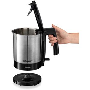 Produktbild für Wasserkocher Cloer 4700, schwarz-silber