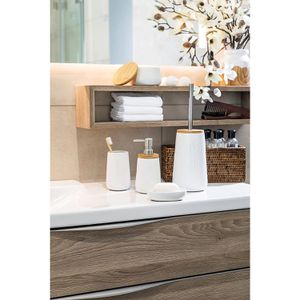 Produktbild für Seifenschale Axentia Bonja Wellness, weiß