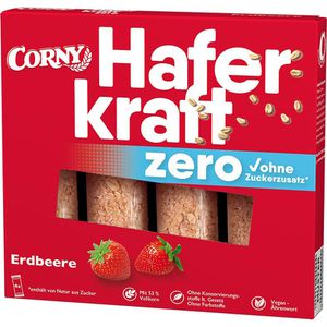 Müsliriegel Corny Haferkraft Zero Erdbeere