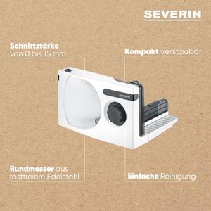 Produktbild für Allesschneider Severin AS 3912, elektrisch, 100W