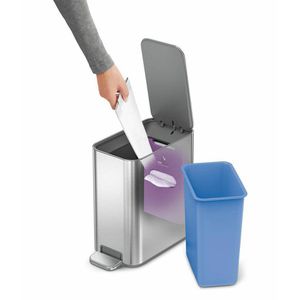 Produktbild für Mülleimer Simplehuman CW2096, silber