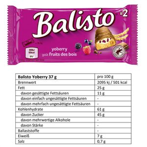 Produktbild für Schokoriegel Balisto Runddose