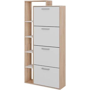 Produktbild für Schuhschrank Vicco Orlando, sonoma eiche / weiß