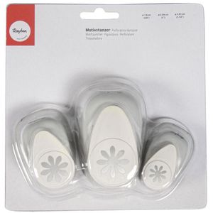Produktbild für Motivstanzer Rayher 69103000 Blumen, 3er Set