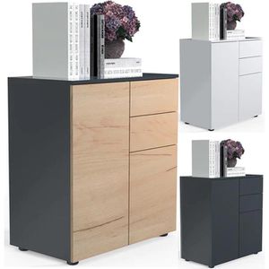 Produktbild für Kommode VCM Dalosa 4-Fach 918338, anthrazit