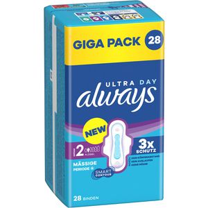 Produktbild für Damenbinden always Ultra Day Long, Größe 2