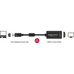 Produktbild für Displayport-Adapter DeLock 62613, DP 1.2, 120 Hz