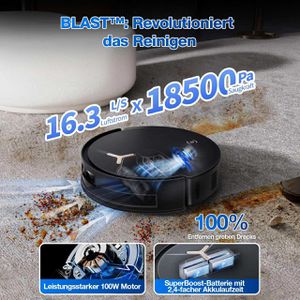 Produktbild für Saugroboter ECOVACS DEEBOT T50 MAX PRO OMNI Gen. 2, schwarz