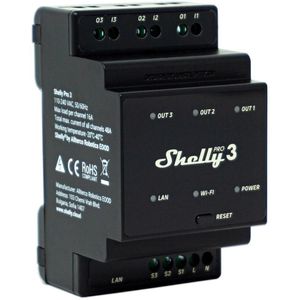 Produktbild für Schaltaktor Shelly Pro 3, für Smart Home, 3 Kanäle