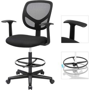 Produktbild für Arbeitsstuhl Songmics OBN25BK, schwarz