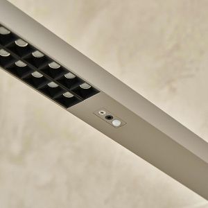 Produktbild für Stehlampe LEDmaxx Linus Up&amp;Down LED, silber, 195 cm