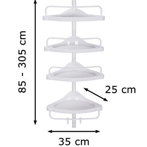 Produktbild für Duschablage Songmics BCB001A, weiß