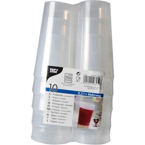 Produktbild für Trinkbecher Papstar 85195, transparent, PP