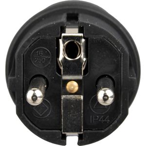 Produktbild für Schutzkontaktstecker as-Schwabe 60412, schwarz