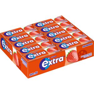Produktbild für Kaugummis Extra Erdbeere