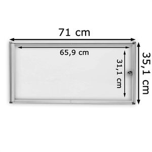 Produktbild für Schaukasten Maul MAULextraslim 68203, innen