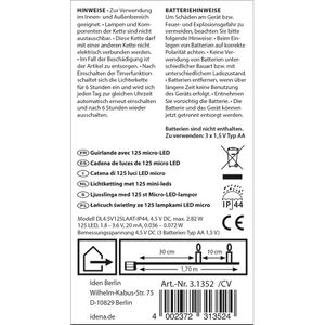 Produktbild für Lichterkette Idena 31352, Cascade, 125 LED, innen + außen