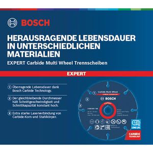 Produktbild für Trennscheibe Bosch Expert Carbide Multi Wheel, Bohrungs-Ø 10mm