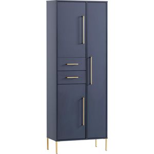 Schildmeyer Kombischrank Kent, aus Holz, mit Türen, 67 x 184 x 33cm,  nachtblau – Böttcher AG | Aktenschränke