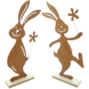 Produktbild für Osterdeko Frank-Flechtwaren 771035, Hasenspaß, braun