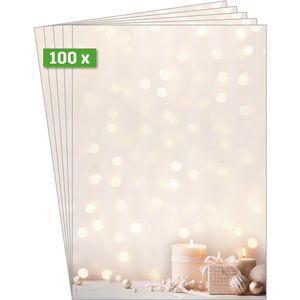 Produktbild für Weihnachtsbriefpapier Sigel DP634, Golden Glow