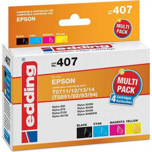 Epson AG Böttcher C13T071540 Original Druckerpatronen T0715 Multipack – Gepard