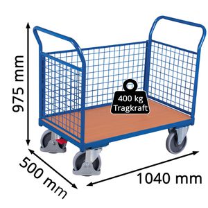 Produktbild für Transportwagen VARIOfit Dreiwandwagen sw-500.301