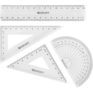 Geometrie-Set Westcott E-10303 00, 4-teilig