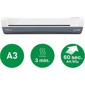 Produktbild für Laminiergerät Leitz 74320001 iLAM Home, mit 2 Rollen, A3