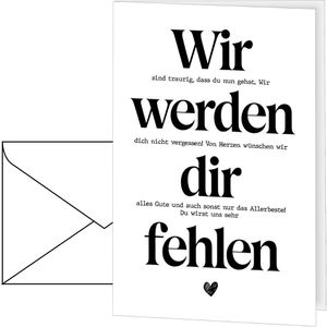Abschiedskarte