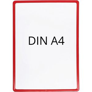 Plakatrahmen Böttcher-AG aus Kunststoff, rot