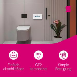 Produktbild für Toilettenpapierspender Satino Hyginity Centerfeed, 333414, CF2