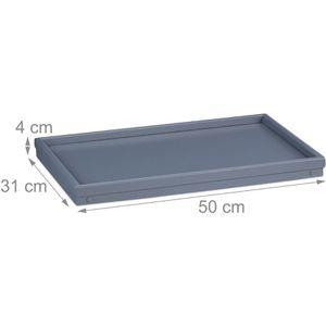 Produktbild für Serviertablett Relaxdays 10026130, eckig, 50x31cm