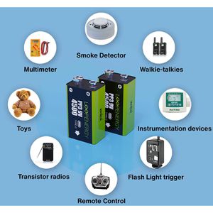 Produktbild für Akku Verico Loopenergy 9V, 500 mAh