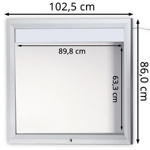 Produktbild für Schaukasten Showdown-Displays T-Linie LED B1 außen
